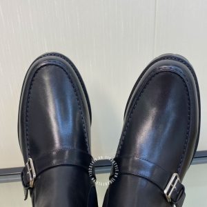 Giày Hermes nam màu đen quai ngang phiên bản hàng hiệu - Ảnh 5