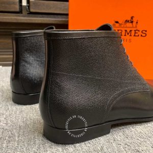 Giày Boot Hermes nam replica 1:1 chính hãng màu đen - Ảnh 7