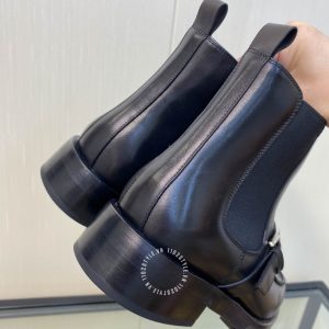 Giày Hermes nam màu đen quai ngang phiên bản hàng hiệu - Ảnh 8