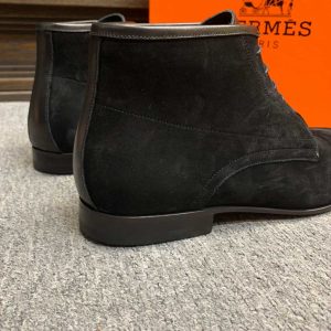 Boot Hermes nam da lộn màu đen phiên bản replica 1:1 chính hãng - Ảnh 7