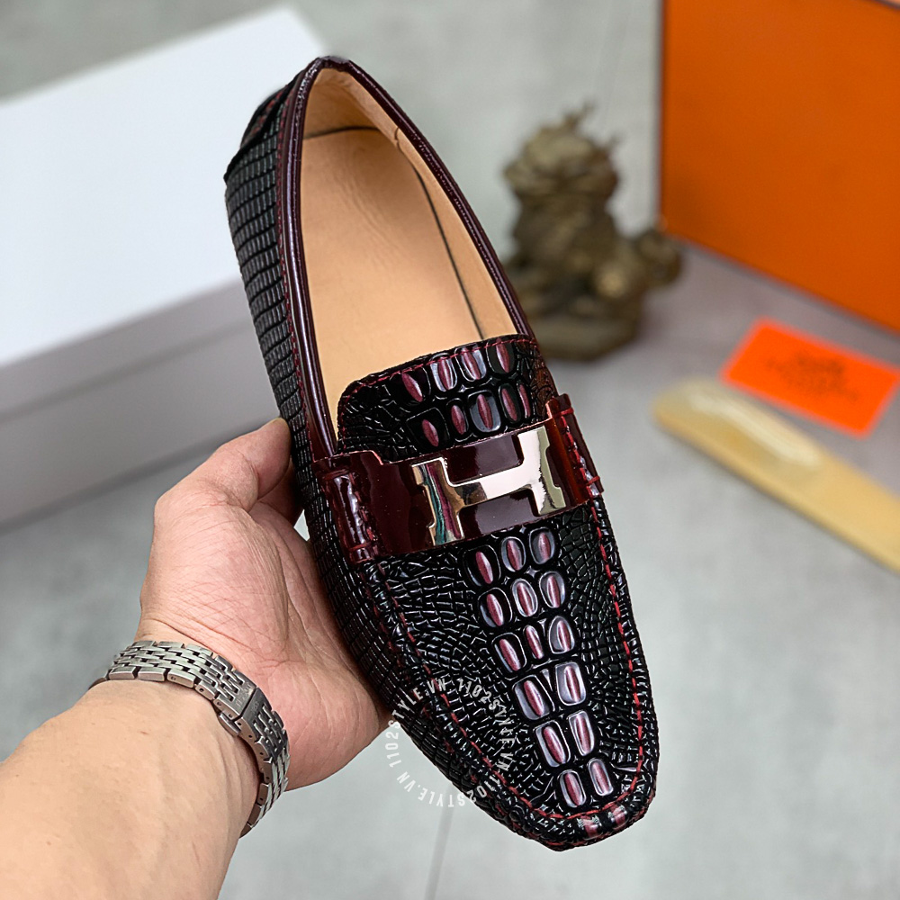 Chất liệu da của đôi giày Hermes
