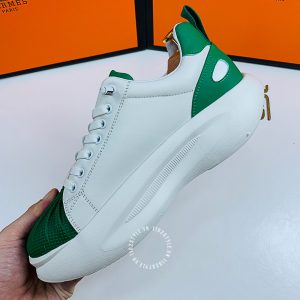 Giày thể thao Hermes nữ màu trắng phối lá rep 1:1 - Ảnh 9
