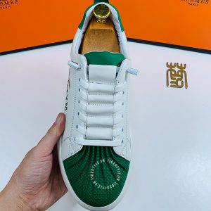 Giày thể thao Hermes nữ màu trắng phối lá rep 1:1 - Ảnh 6