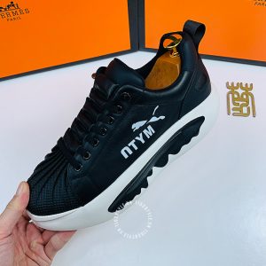 Giày Hermes nữ dáng thể thao màu đen cao cấp - Ảnh 7