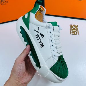 Giày thể thao Hermes nữ màu trắng phối lá rep 1:1 - Ảnh 7