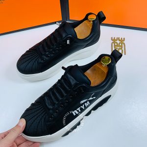 Giày Hermes nữ dáng thể thao màu đen cao cấp - Ảnh 2