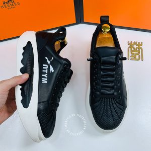 Giày Hermes nữ dáng thể thao màu đen cao cấp - Ảnh 3