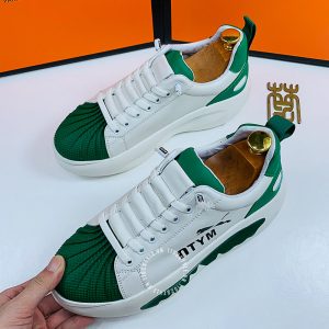 Giày thể thao Hermes nữ màu trắng phối lá rep 1:1 - Ảnh 2