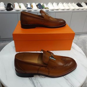 Giày Loafer Hermes nam da trơn hàng hiệu xách tay - Hình ảnh 5