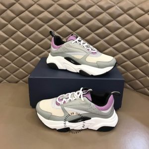 Giày thể thao Dior phối màu da thật hàng hiệu cao cấp luxury - Ảnh 5