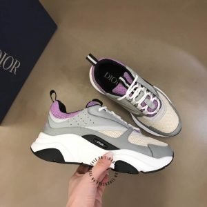 Giày thể thao Dior phối màu da thật hàng hiệu cao cấp luxury - Ảnh 2