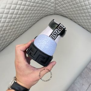 Sneaker Boot Versace màu trắng logo vàng hàng hiệu cao cấp - Ảnh 7