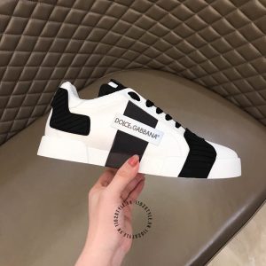 Sneaker nam Dolce & Gabbana màu trắng phối đen hàng hiệu - Ảnh 5