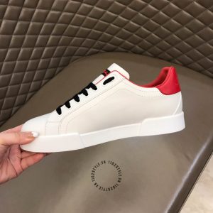 Giày sneaker Dolce & Gabbana màu trắng phối đỏ hàng hiệu - Ảnh 6