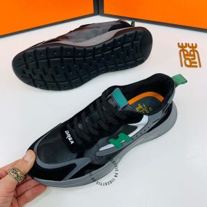 Giày thể thao Hermes màu đen phiên bản hàng hiệu giá tốt - Hình ảnh 7