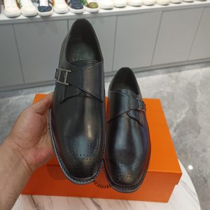 Giày lười Hermes nam màu đen phiên bản siêu cấp xách tay - Hình ảnh 3