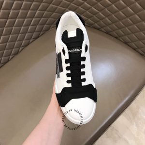 Sneaker nam Dolce & Gabbana màu trắng phối đen hàng hiệu - Ảnh 6
