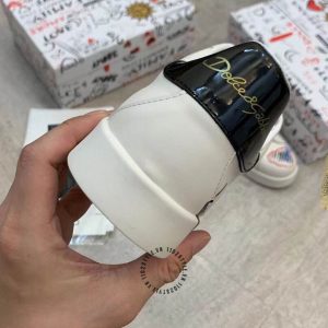 Giày Dolce & Gabbana trắng da thật kiểu dáng thể thao hàng hiệu - Ảnh 8