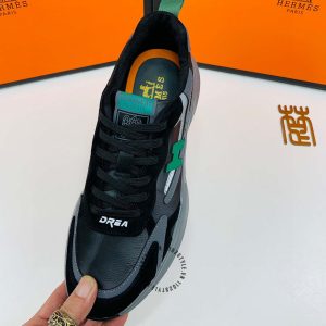 Giày thể thao Hermes màu đen phiên bản hàng hiệu giá tốt - Hình ảnh 4