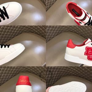 Giày sneaker Dolce & Gabbana màu trắng phối đỏ hàng hiệu - Ảnh 9