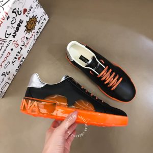 Giày Dolce & Gabbana nam màu đen phối cam nổi bật hàng hiệu - Ảnh 5