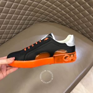 Giày Dolce & Gabbana nam màu đen phối cam nổi bật hàng hiệu - Ảnh 8