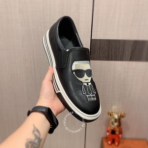 Giày slipon nam Dolce & Gabbana màu đen họa tiết nổi bật - Ảnh 7