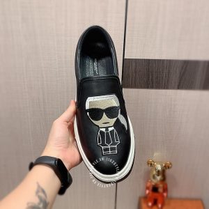 Giày slipon nam Dolce & Gabbana màu đen họa tiết nổi bật - Ảnh 6