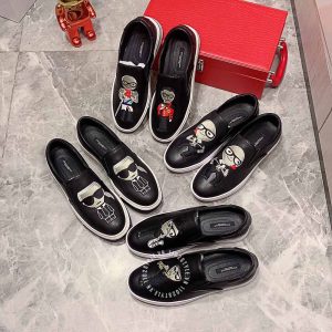 Giày slipon Dolce & Gabbana màu đen họa tiết thêu cao cấp - Ảnh 9