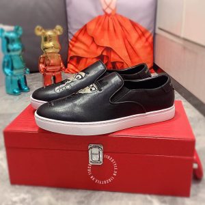 Giày slipon nam Dolce & Gabbana màu đen replica 1:1 chính hãng - Ảnh 4
