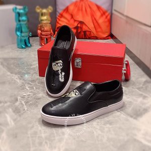 Giày slipon nam Dolce & Gabbana màu đen replica 1:1 chính hãng - Ảnh 2