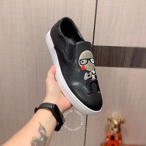 Giày slipon Dolce & Gabbana màu đen rep 1:1 chính hãng - Ảnh 7