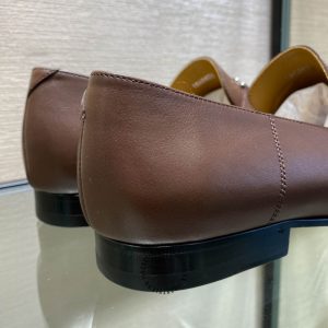 Giày Loafer Hermes nam màu nâu da trơn phiên bản hàng hiệu - Hình ảnh 7