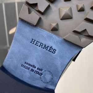 Giày Loafer Hermes nam da trơn phiên xách tay cao cấp - Hình ảnh 8