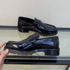Giày Loafer Hermes nam quai ngang hàng hiệu xách tay cao cấp - Hình ảnh 5