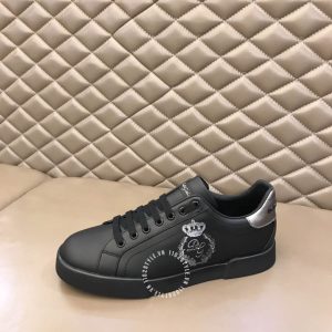 Giày sneaker Dolce & Gabbana nam màu đen da lì cao cấp - Ảnh 7