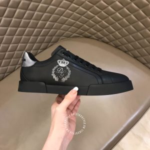 Giày sneaker Dolce & Gabbana nam màu đen da lì cao cấp - Ảnh 8