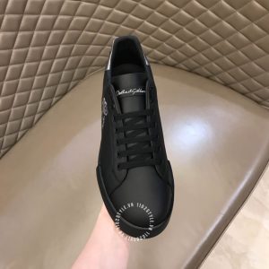 Giày sneaker Dolce & Gabbana nam màu đen da lì cao cấp - Ảnh 5