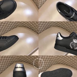 Giày sneaker Dolce & Gabbana nam màu đen da lì cao cấp - Ảnh 9