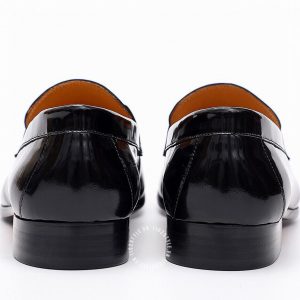 Giày Loafer Hermes nam màu đen da bóng phiên bản hàng hiệu - Hình ảnh 9
