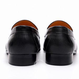 Giày Loafer Hermes nam da trơn màu đen phiên bản hàng hiệu - Hình ảnh 6