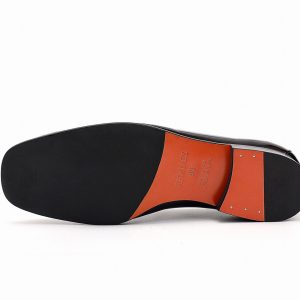 Giày Loafer Hermes nam da bóng logo kim loại hàng hiệu - Ảnh 9