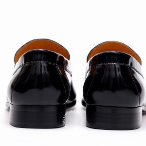Giày Loafer Hermes nam da bóng logo kim loại hàng hiệu - Ảnh 8