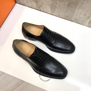 Giày nam hàng hiệu hermes màu đen fake loại 1 giá tốt - Hình ảnh 4