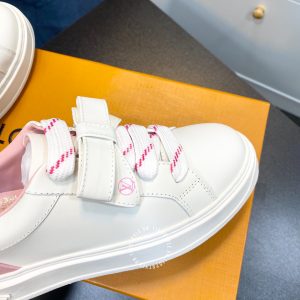 Giày thể thao Louis Vuitton nữ màu trắng đế hồng hàng hiệu - Ảnh 6