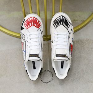 Giày unisex D&G hoạ tiết phối màu hàng hiệu mới nhất - Ảnh 4