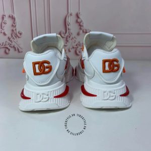 Giày thể thao Dolce & Gabbana trắng dây buộc cam hàng hiệu - Hình ảnh 9