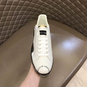 Giày Dolce & Gabbana unisex màu trắng đế đen cao cấp - Ảnh 2