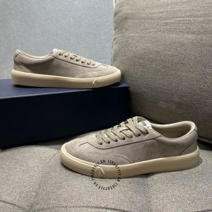 Giày nam Dior màu ghi da lộn cao cấp - Ảnh 3