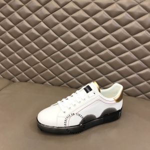 Giày Dolce & Gabbana unisex màu trắng đế đen cao cấp - Ảnh 3